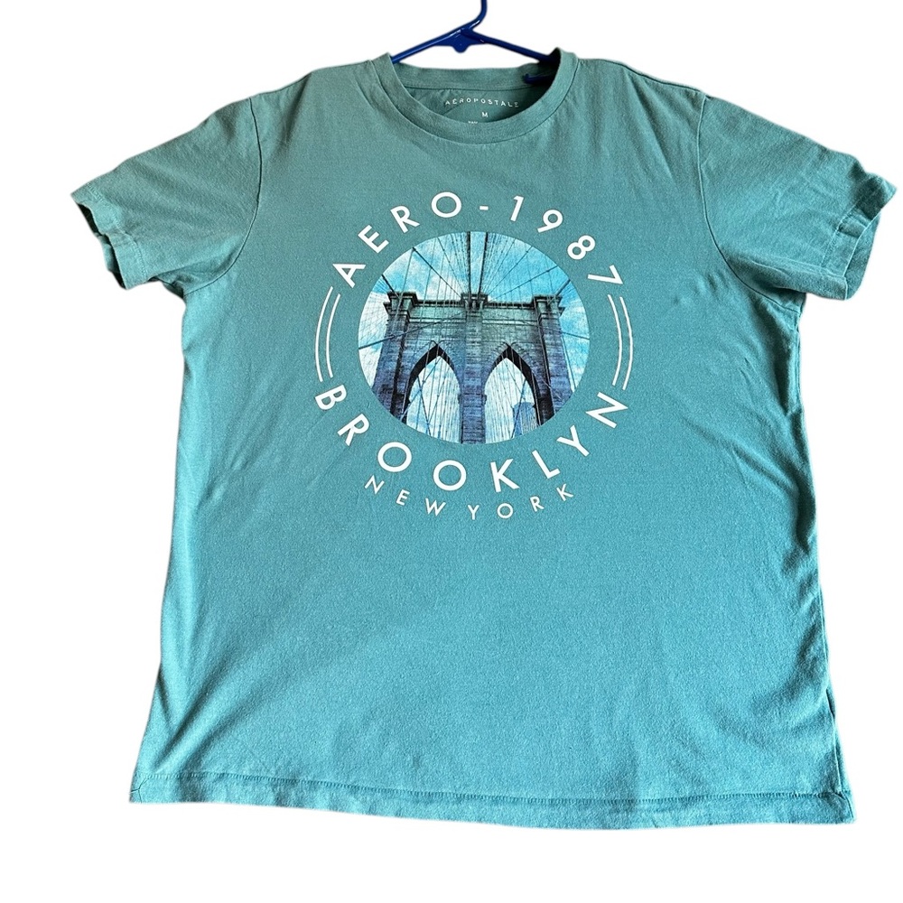AEROPOSTALE MENS BROOKLYN NEW YORK  SHORT SLEEVE T-SHIRT SZ M - Picture 3 of 9